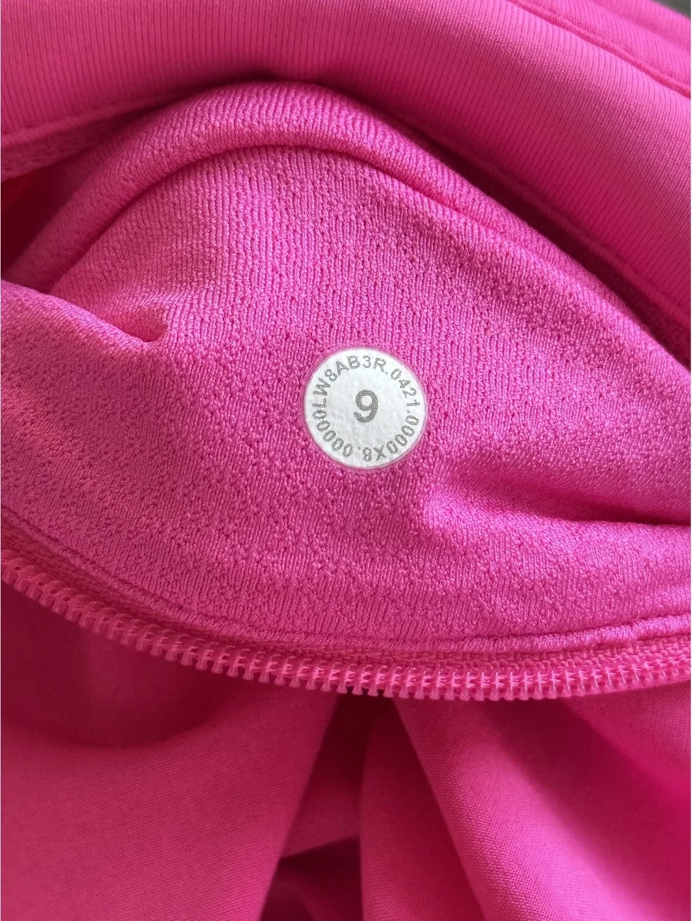 Lululemon Pace Rival Mid-Rise Skirt Pink Highlight Tennis Running Golf Skort 8